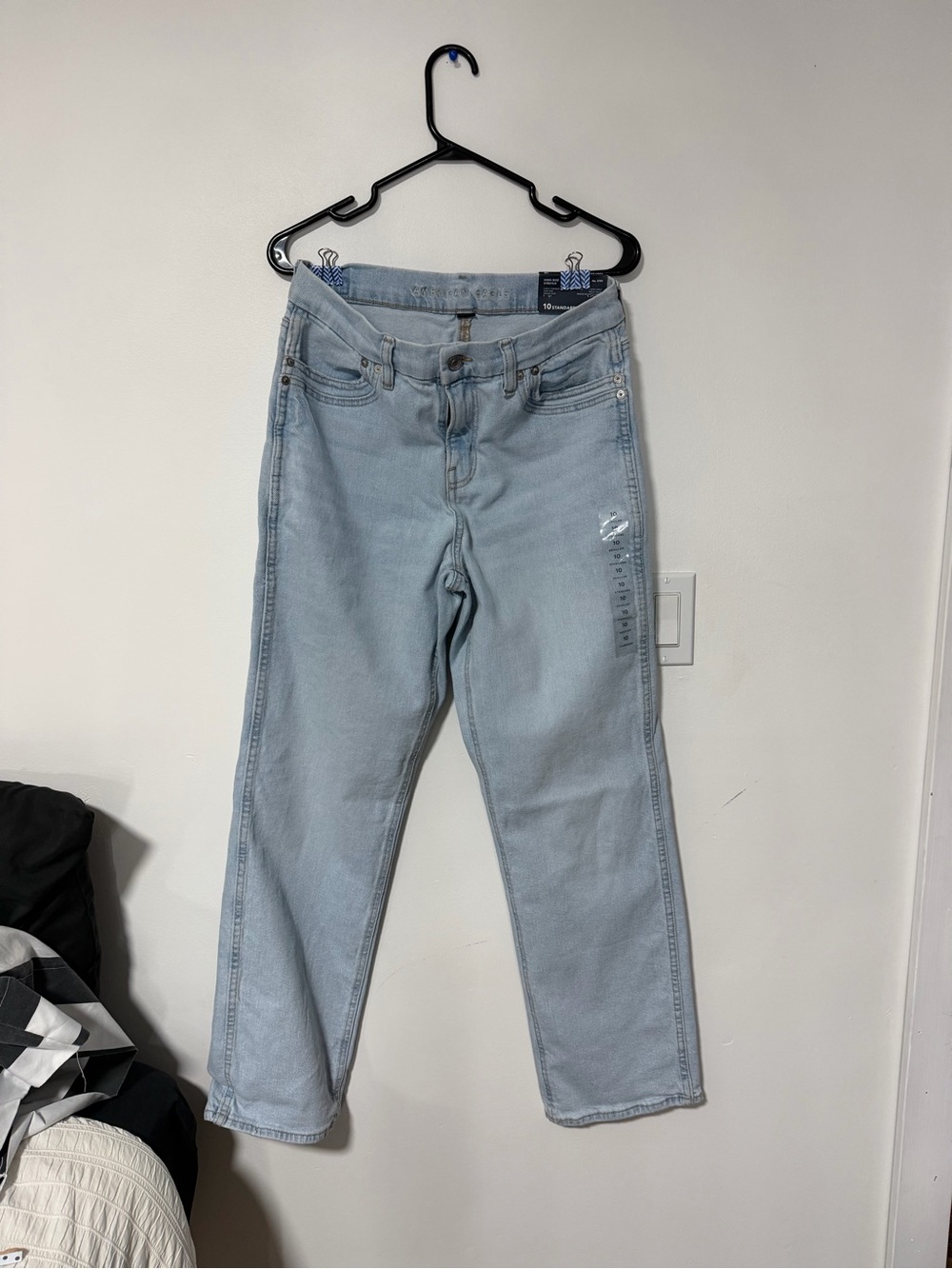 American Eagle Outfitters Light Blue Straight Leg Jeans